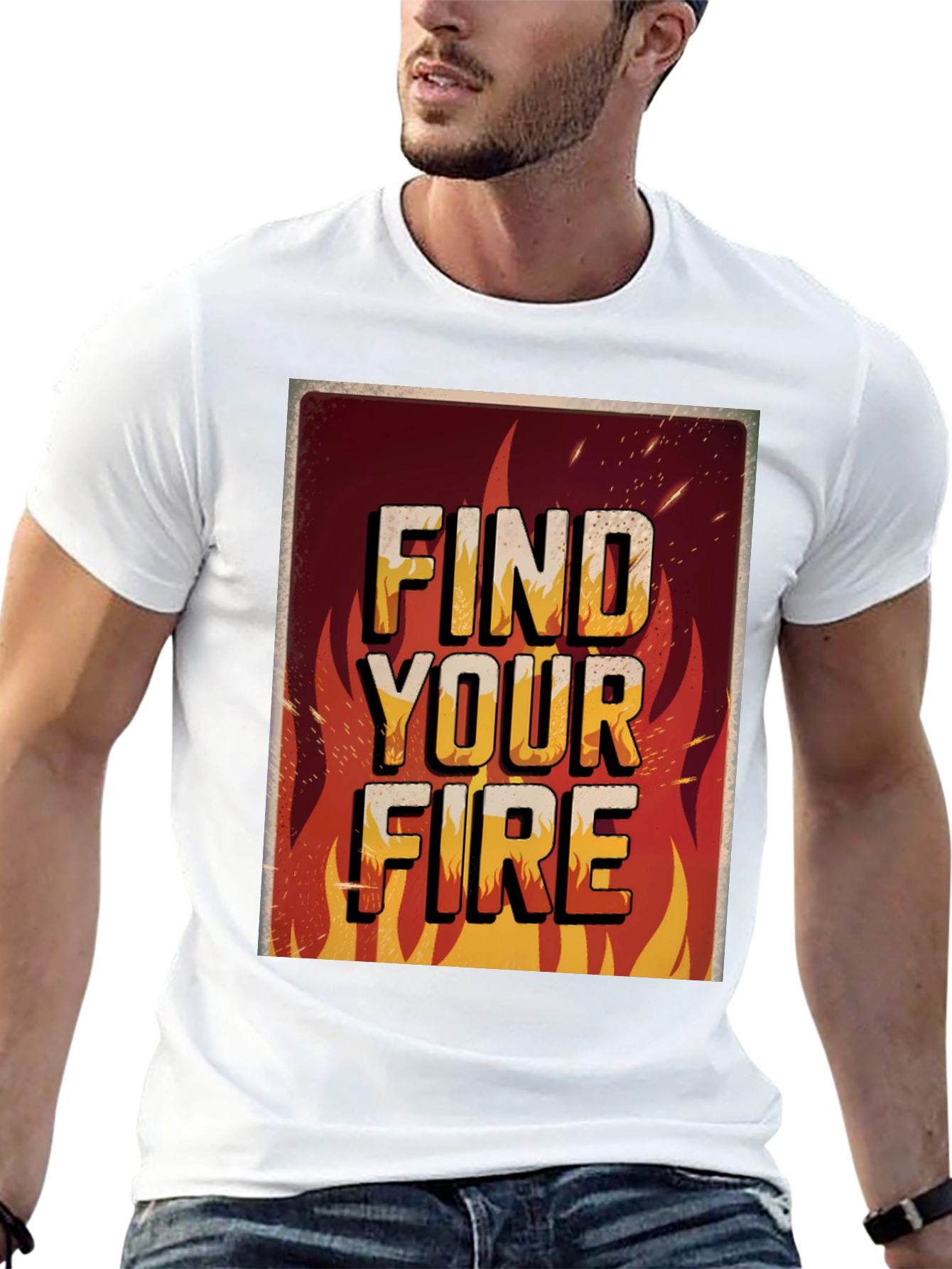 Find Your Fire Graphic Print Tee