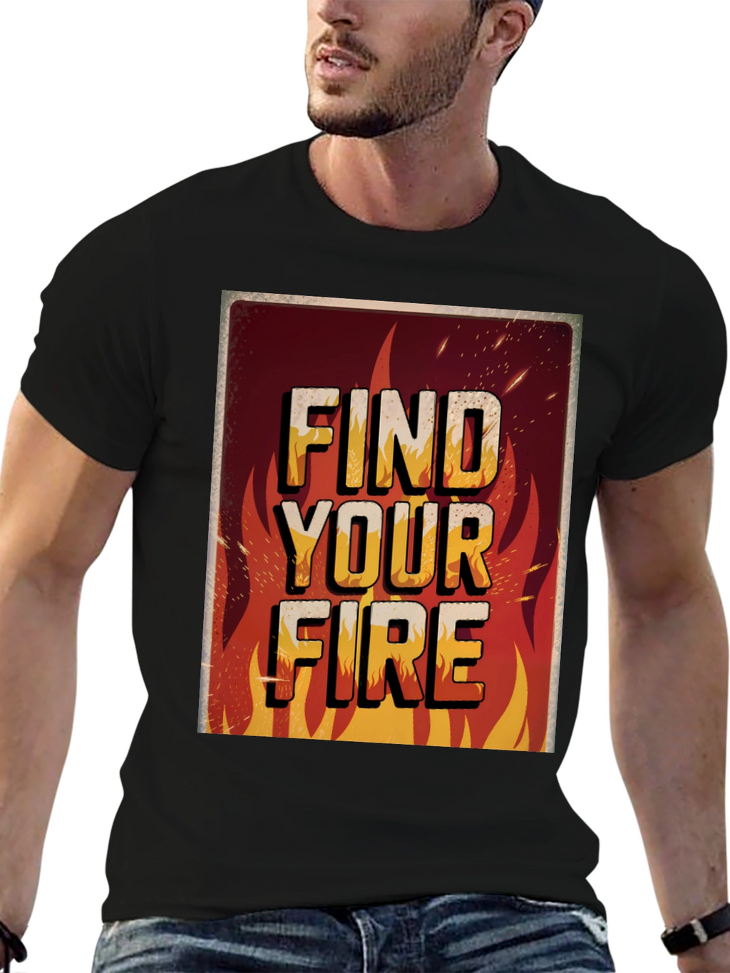 Find Your Fire Graphic Print Tee