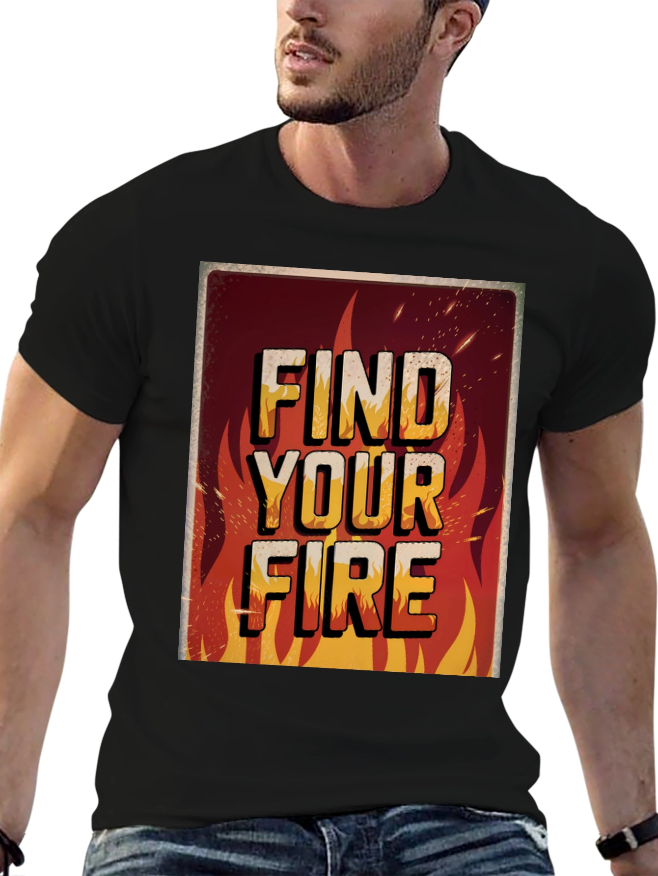 Find Your Fire Graphic Print Tee