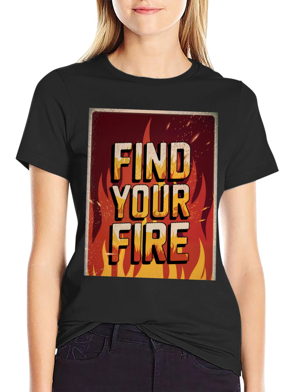 Find Your Fire Graphic Print Tee