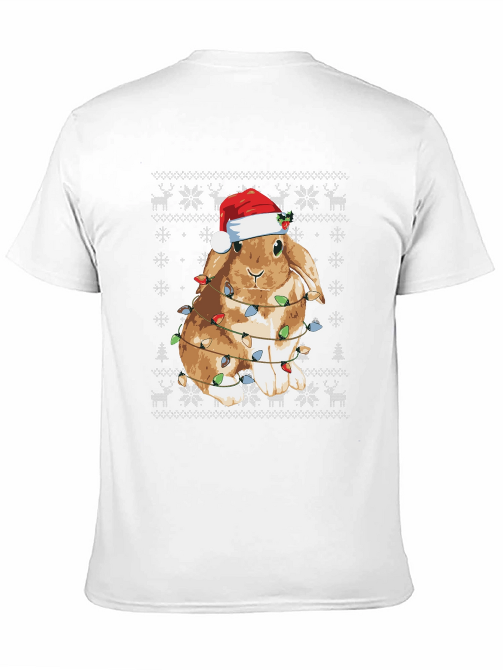 Festive Bunny Christmas Lights T-Shirt