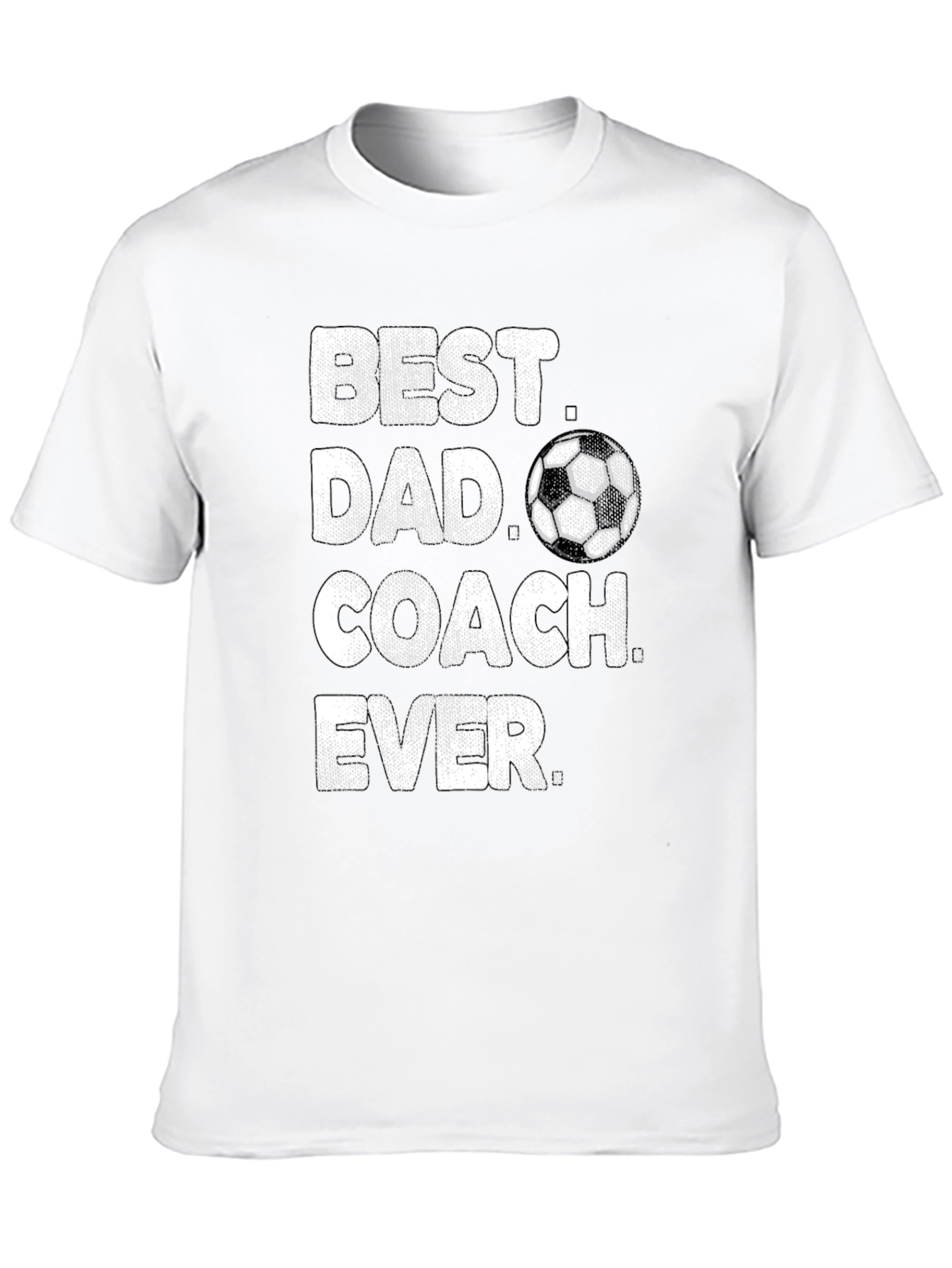 Best Dad Coach Ever T-Shirt Soccer Gift
