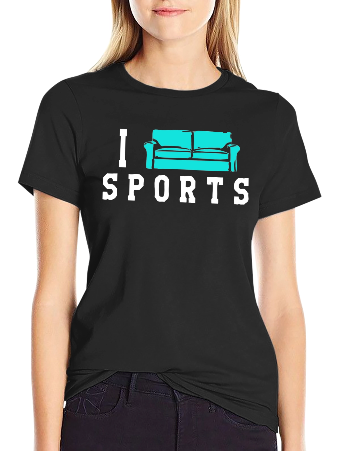I Couch Sports T-Shirt - Funny Lazy Fan Tee