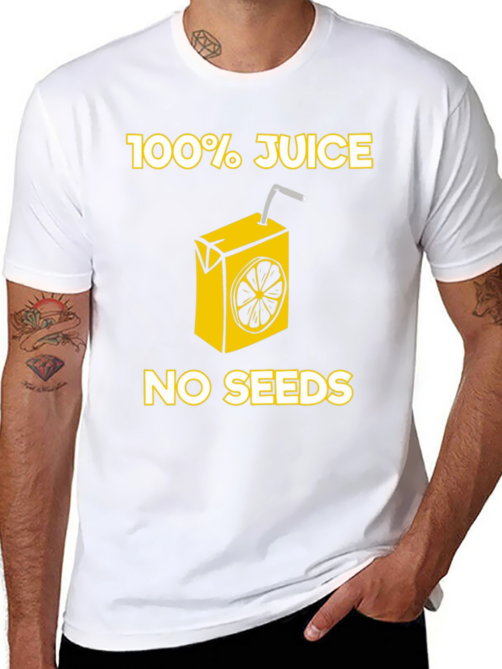 100% Juice No Seeds Graphic T-Shirt