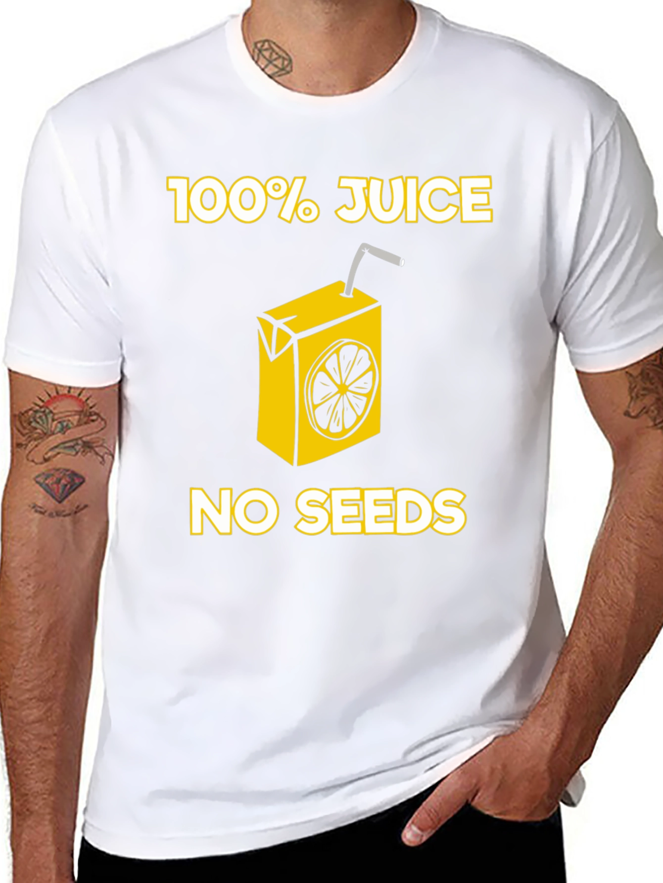 100% Juice No Seeds Graphic T-Shirt