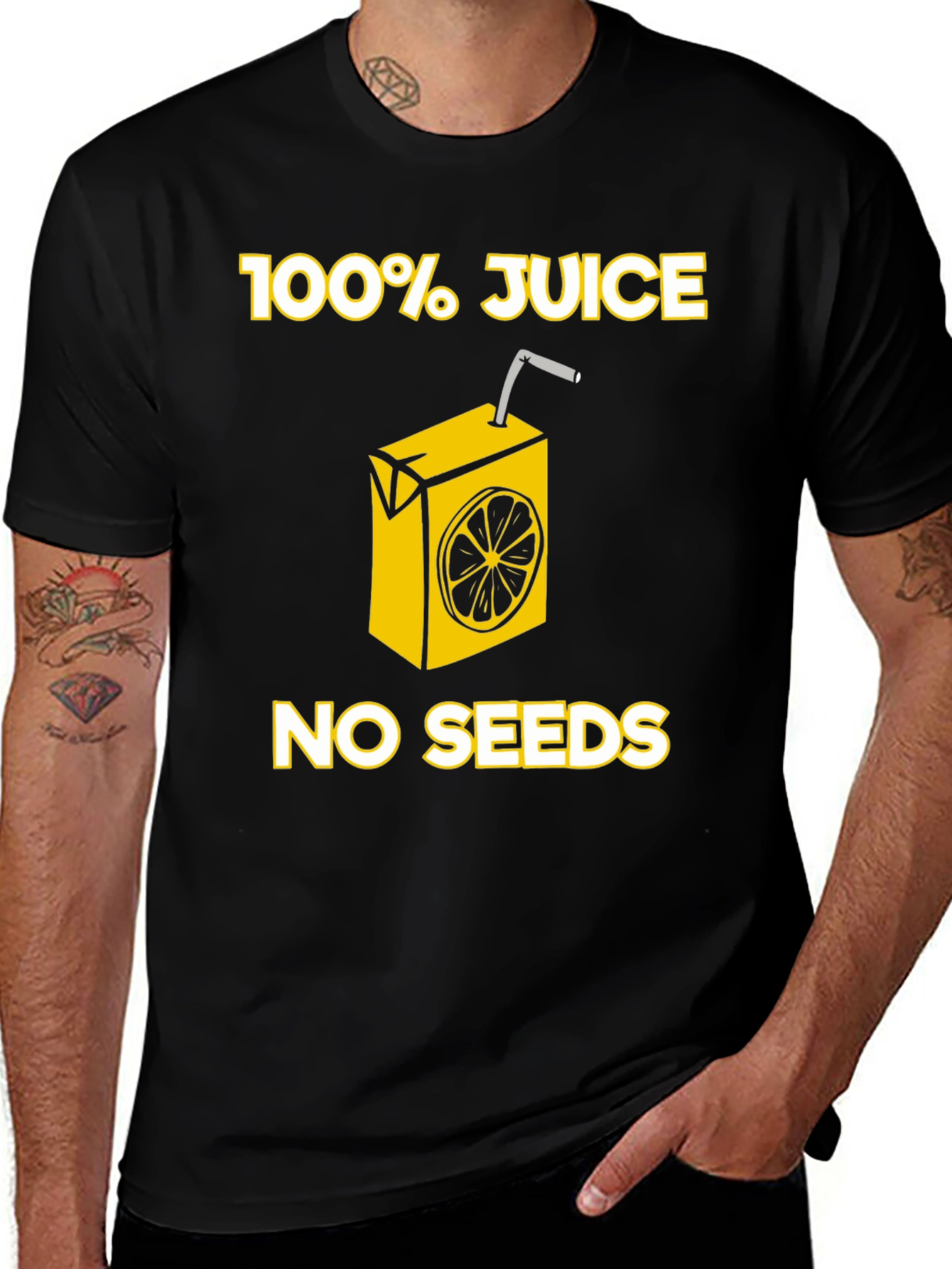 100% Juice No Seeds Graphic T-Shirt