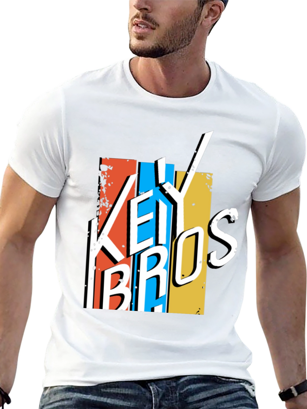 Key Bros Graphic Tee - Retro Style