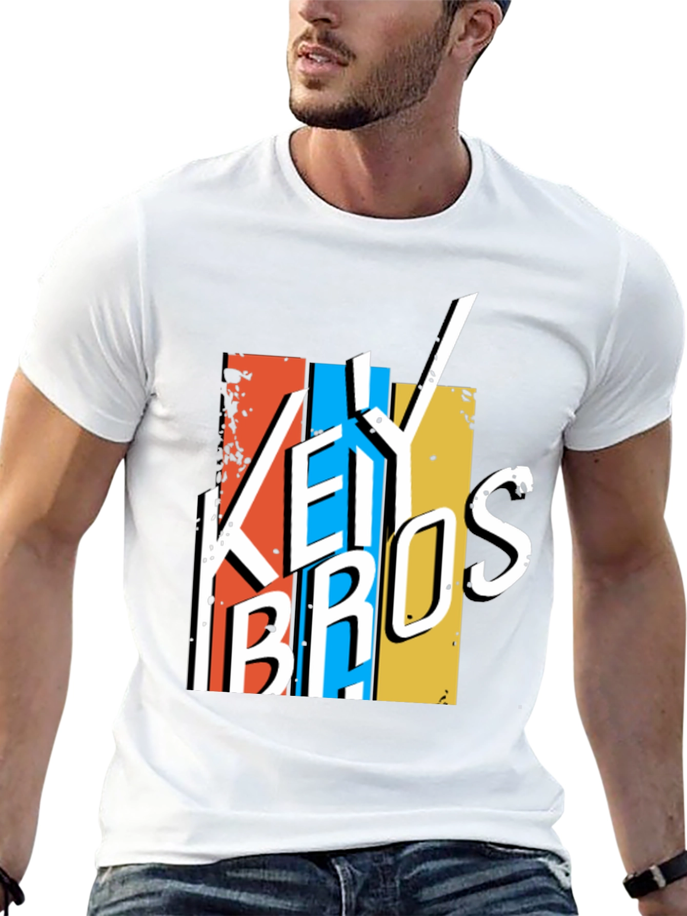 Key Bros Graphic Tee - Retro Style
