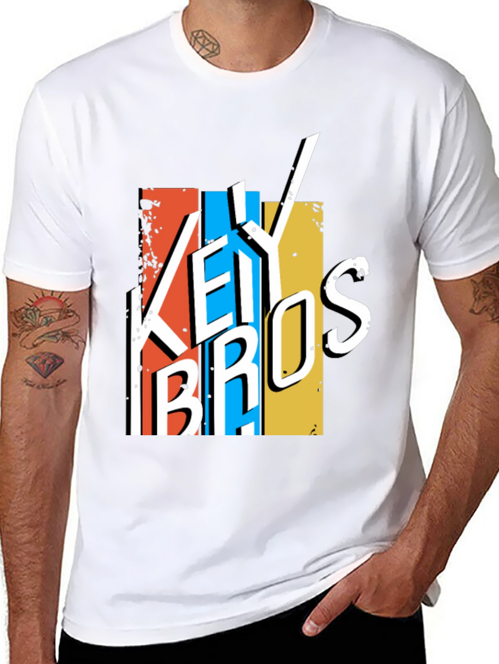 Key Bros Graphic Tee - Retro Style