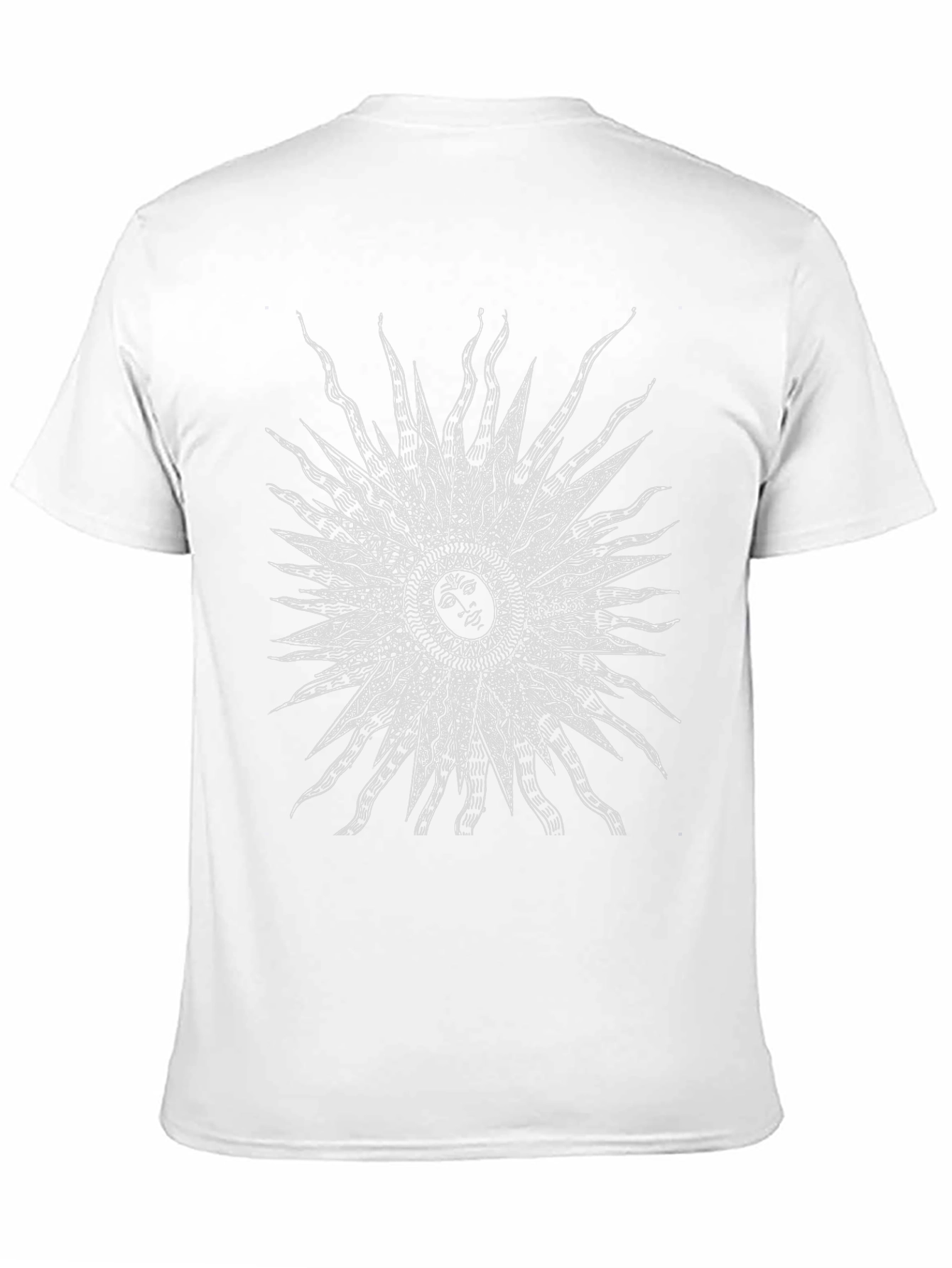 Cosmic Sun Graphic Tee - Black Cotton Comfort