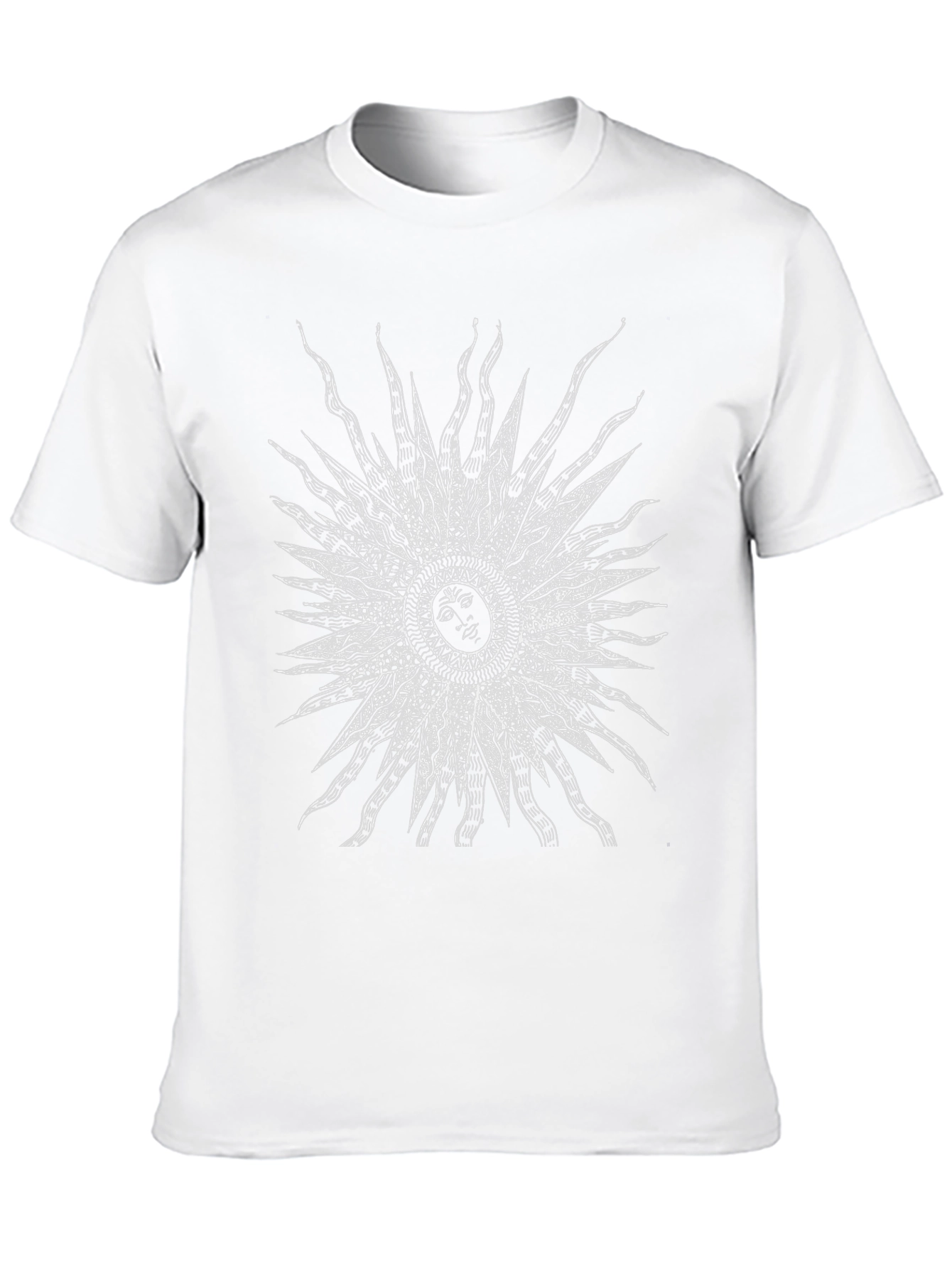 Cosmic Sun Graphic Tee - Black Cotton Comfort