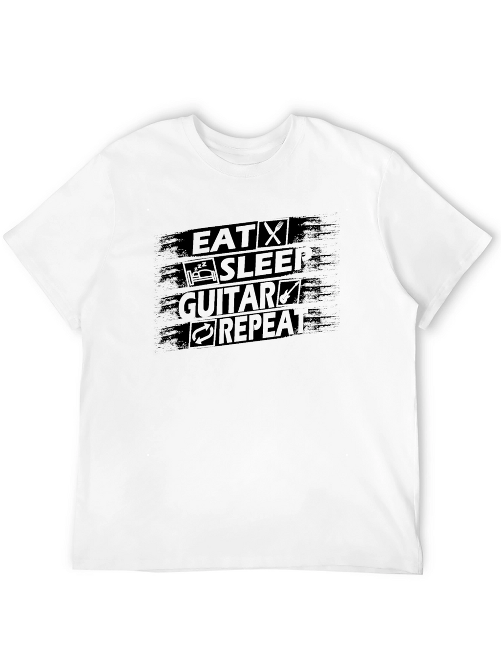 Eat Sleep Guitar Repeat Graphic Tee
