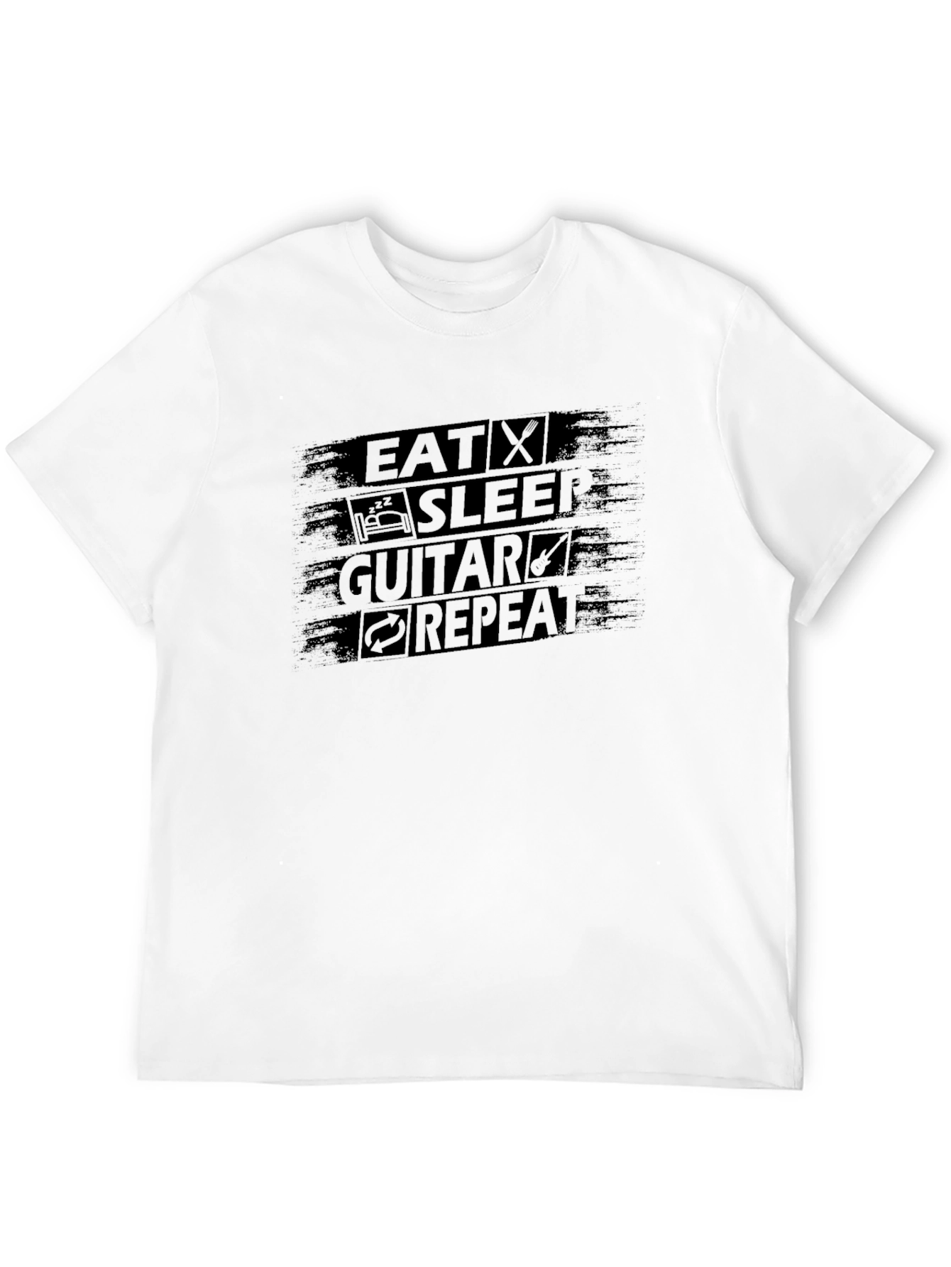 Eat Sleep Guitar Repeat Graphic Tee