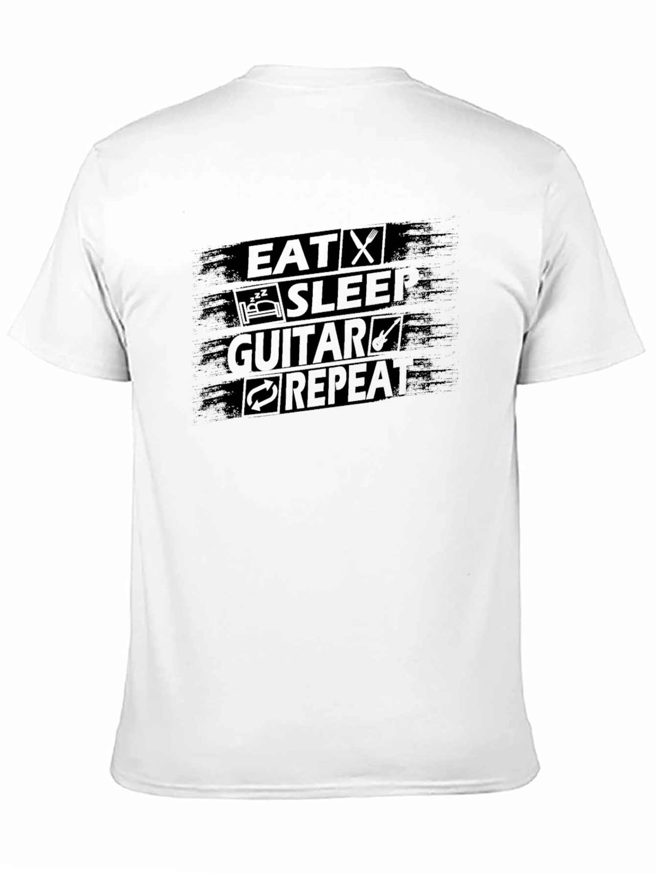 Eat Sleep Guitar Repeat Graphic Tee