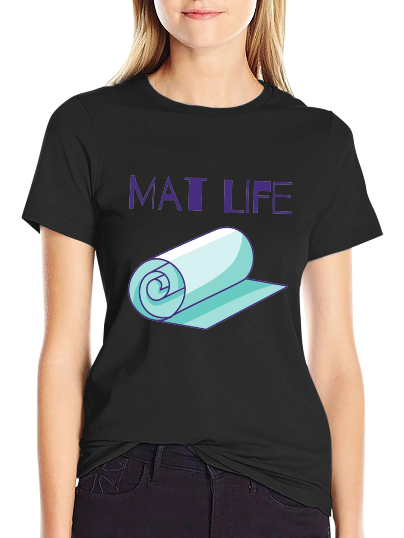 Mat Life Black Graphic T-Shirt
