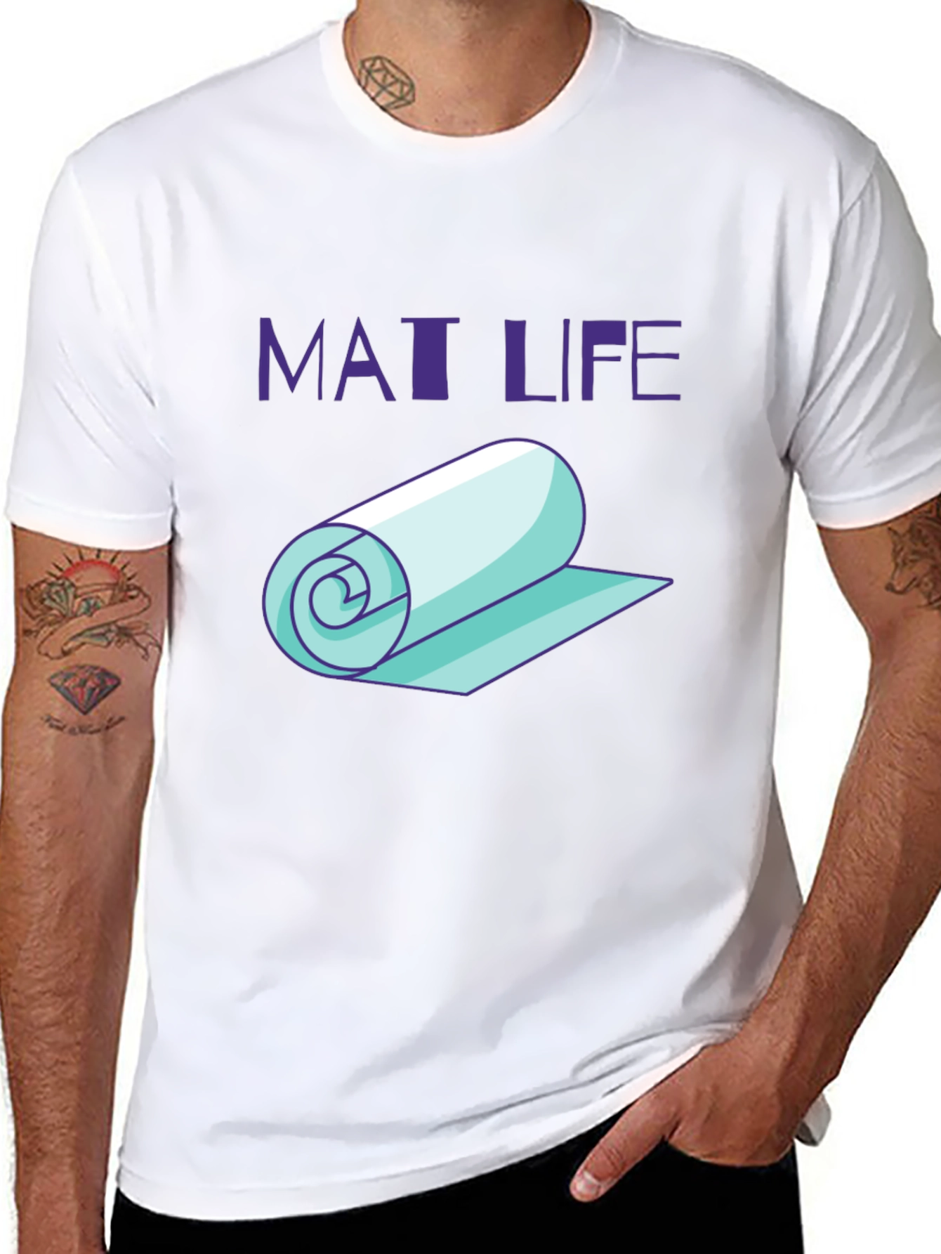 Mat Life Black Graphic T-Shirt