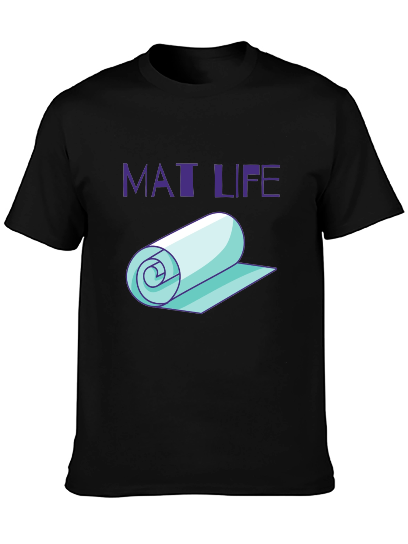 Mat Life Black Graphic T-Shirt