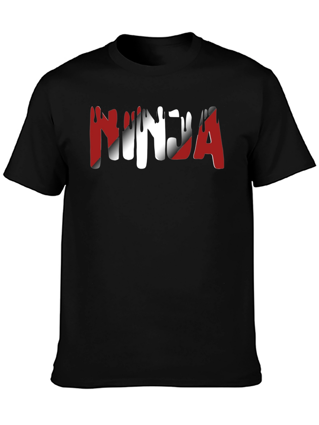 Ninja Graphic Print Crew Neck T-Shirt
