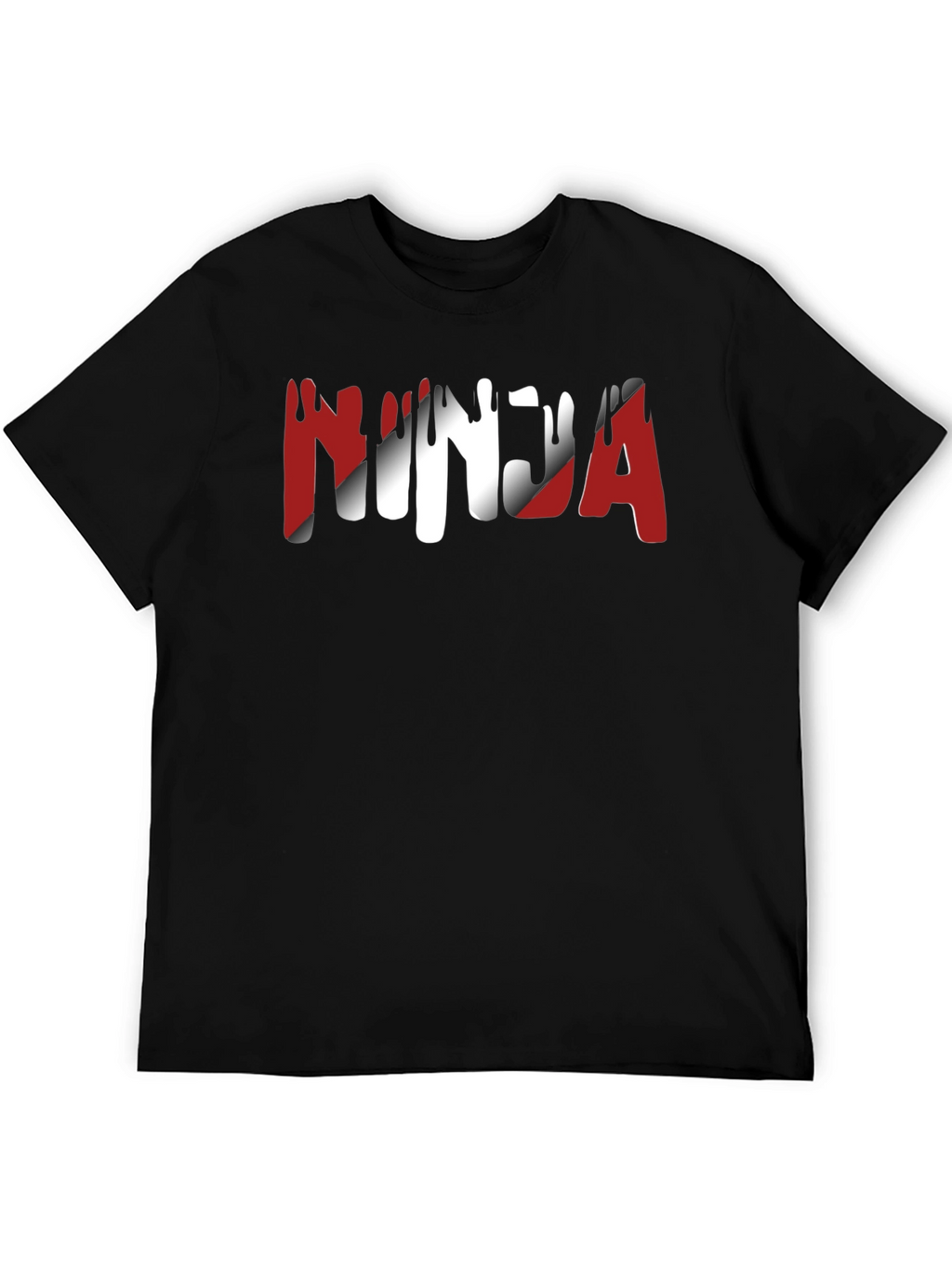 Ninja Graphic Print Crew Neck T-Shirt