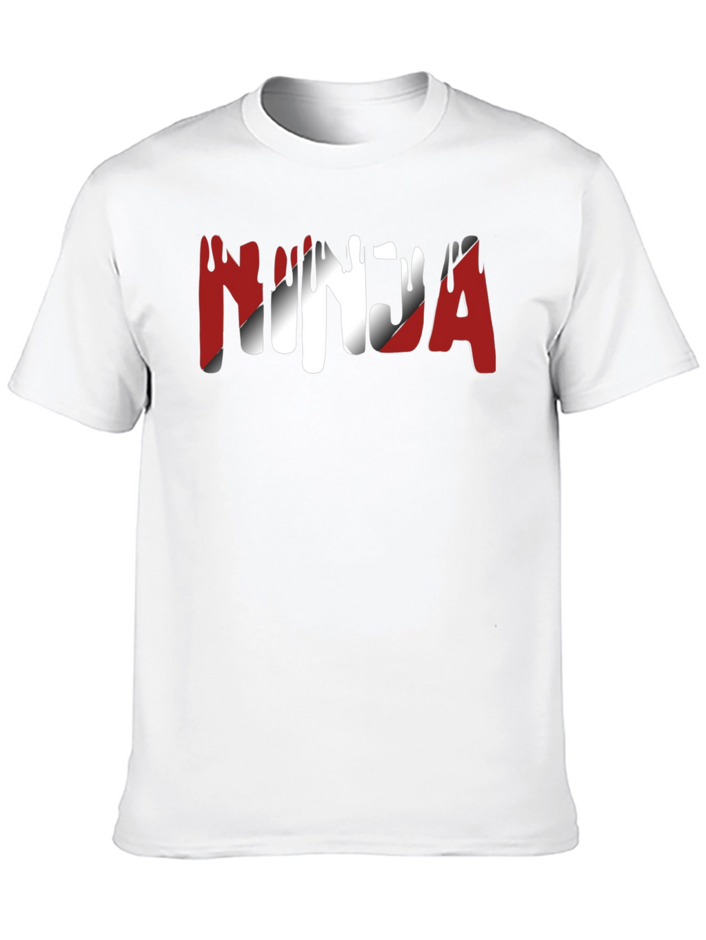 Ninja Graphic Print Crew Neck T-Shirt