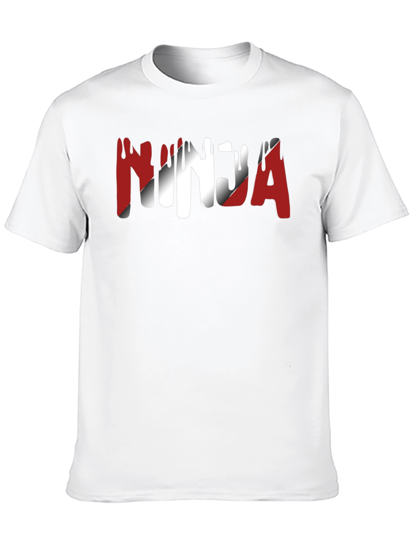 Ninja Graphic Print Crew Neck T-Shirt