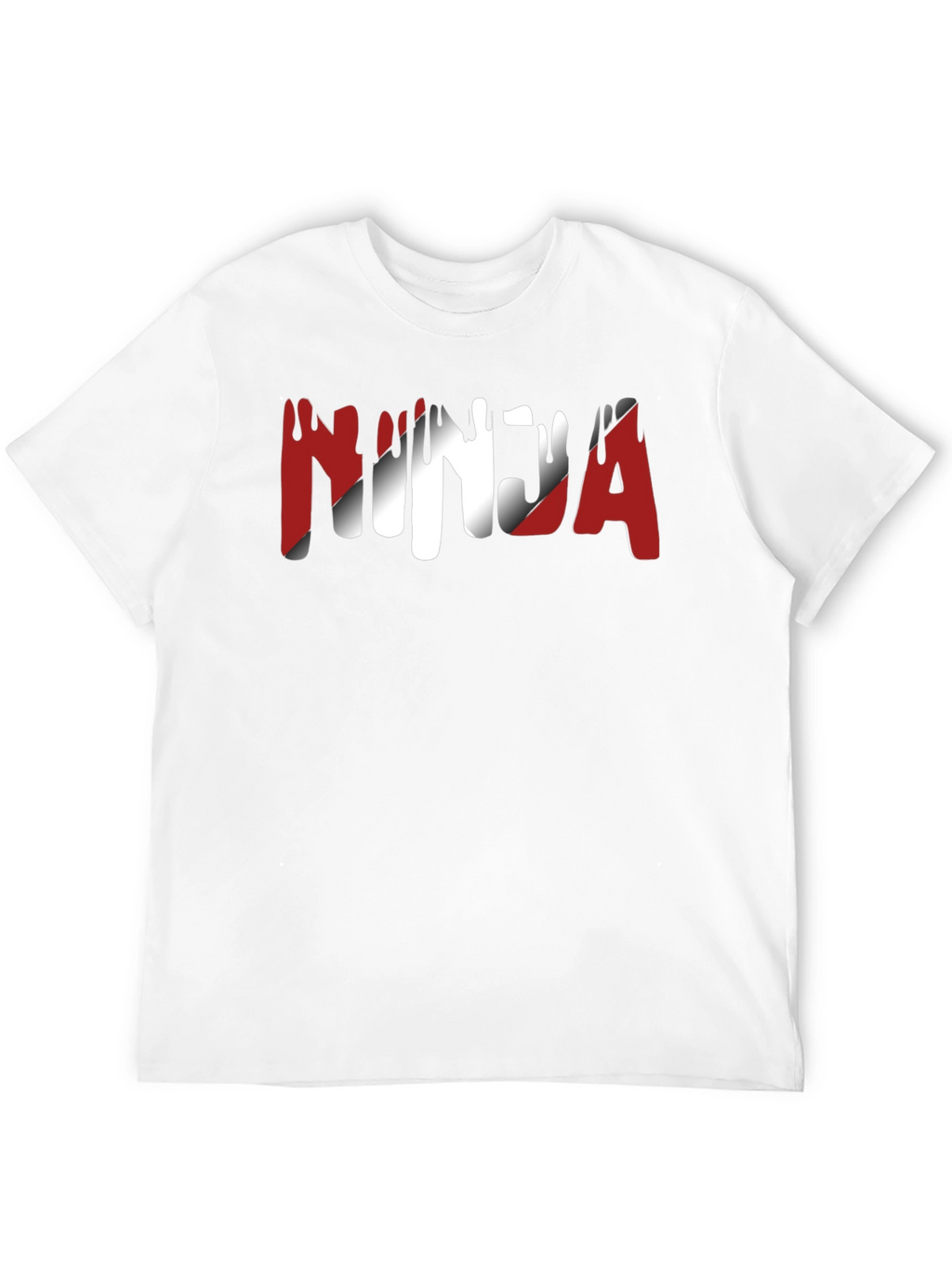 Ninja Graphic Print Crew Neck T-Shirt