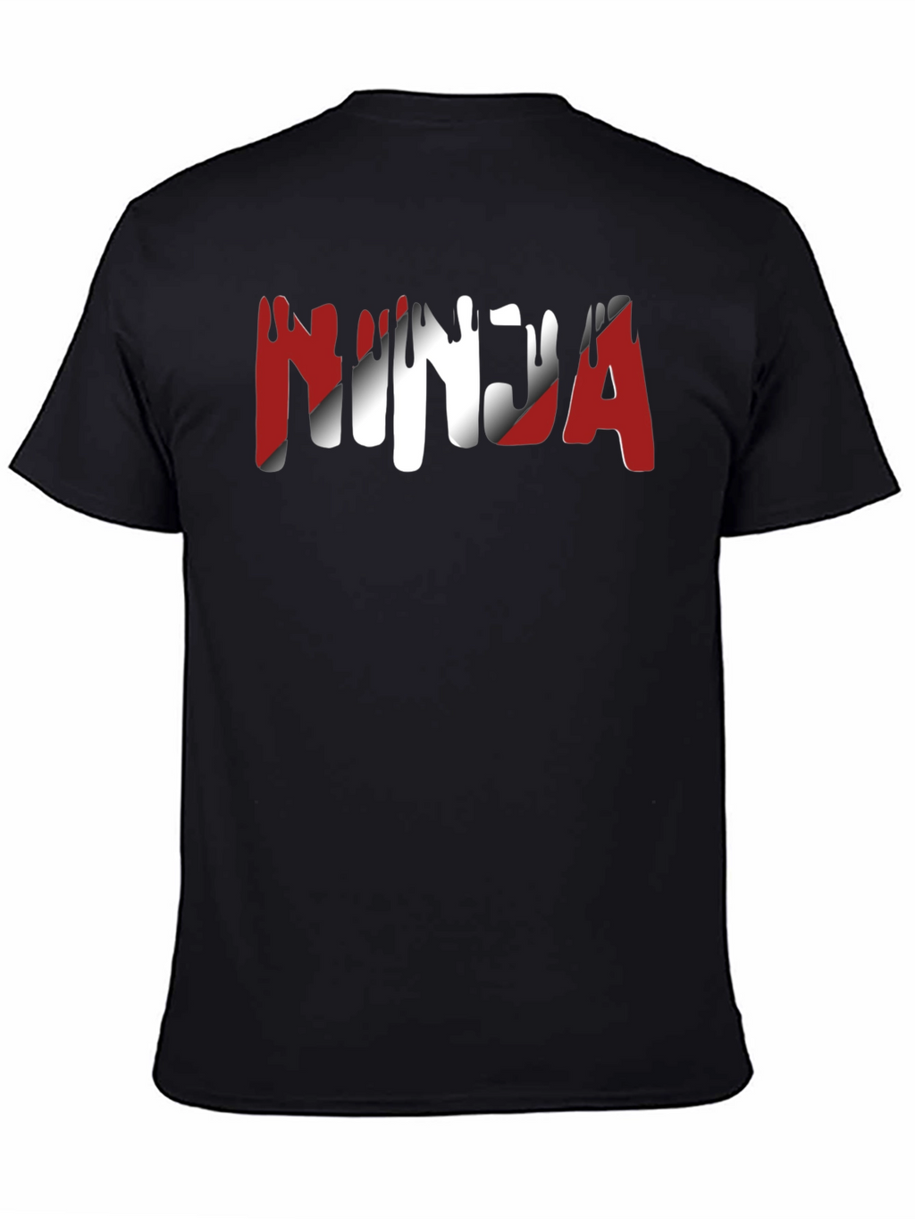 Ninja Graphic Print Crew Neck T-Shirt