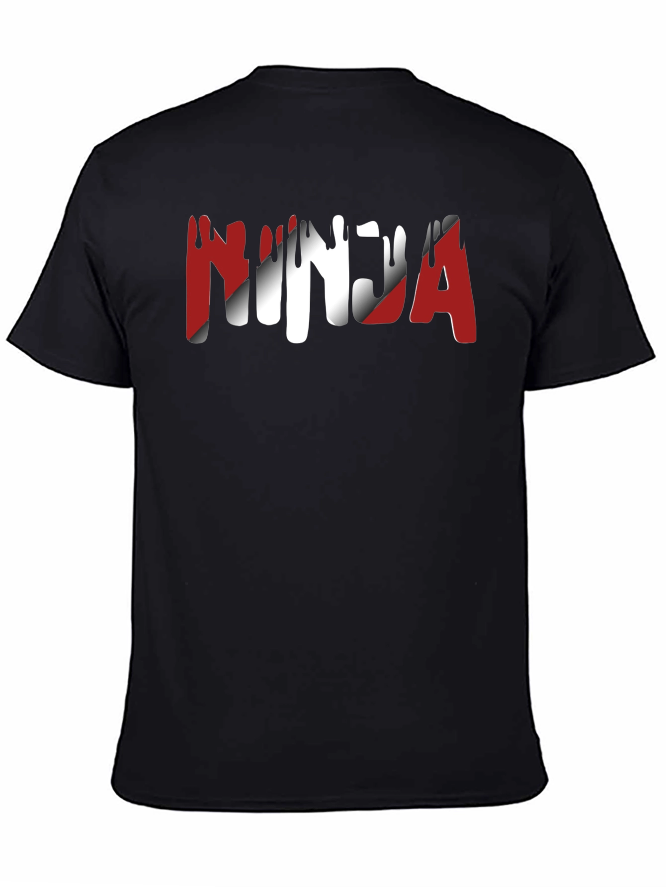 Ninja Graphic Print Crew Neck T-Shirt