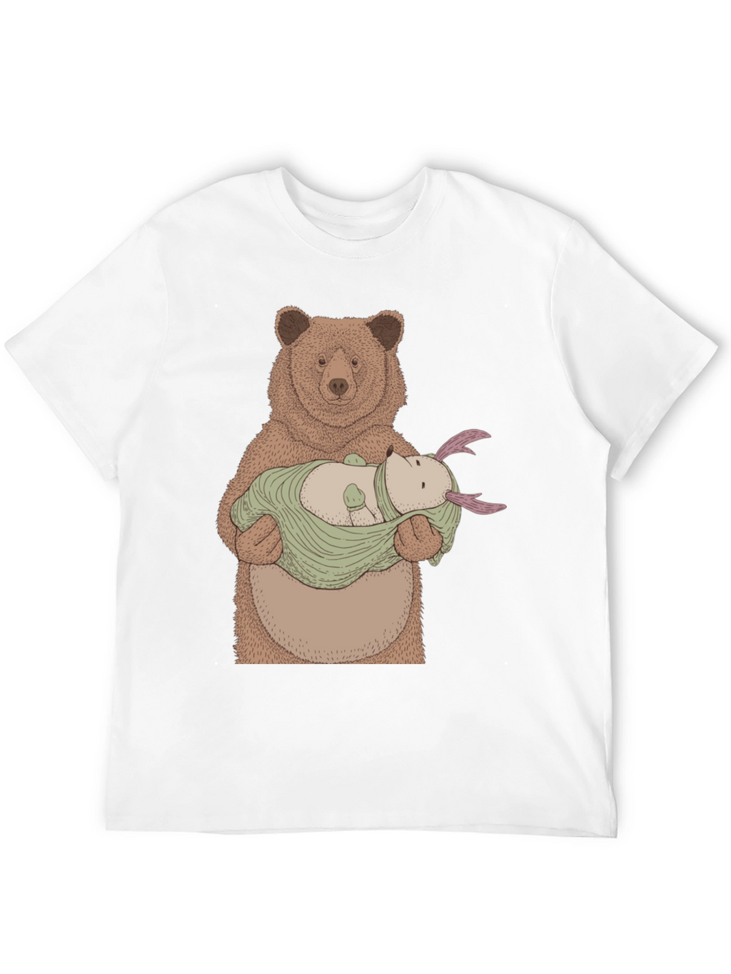 Bear Holding Creature T-Shirt