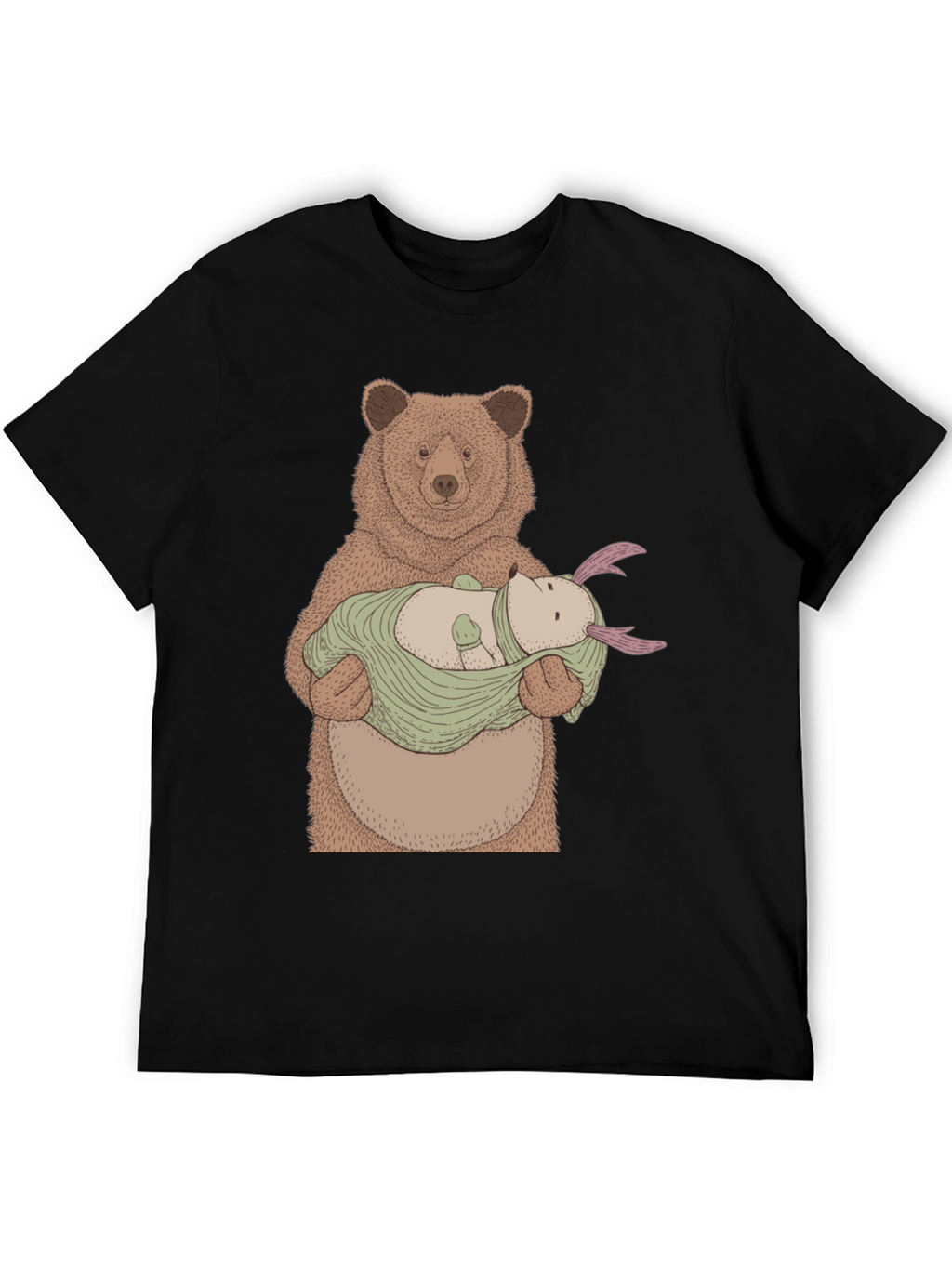 Bear Holding Creature T-Shirt