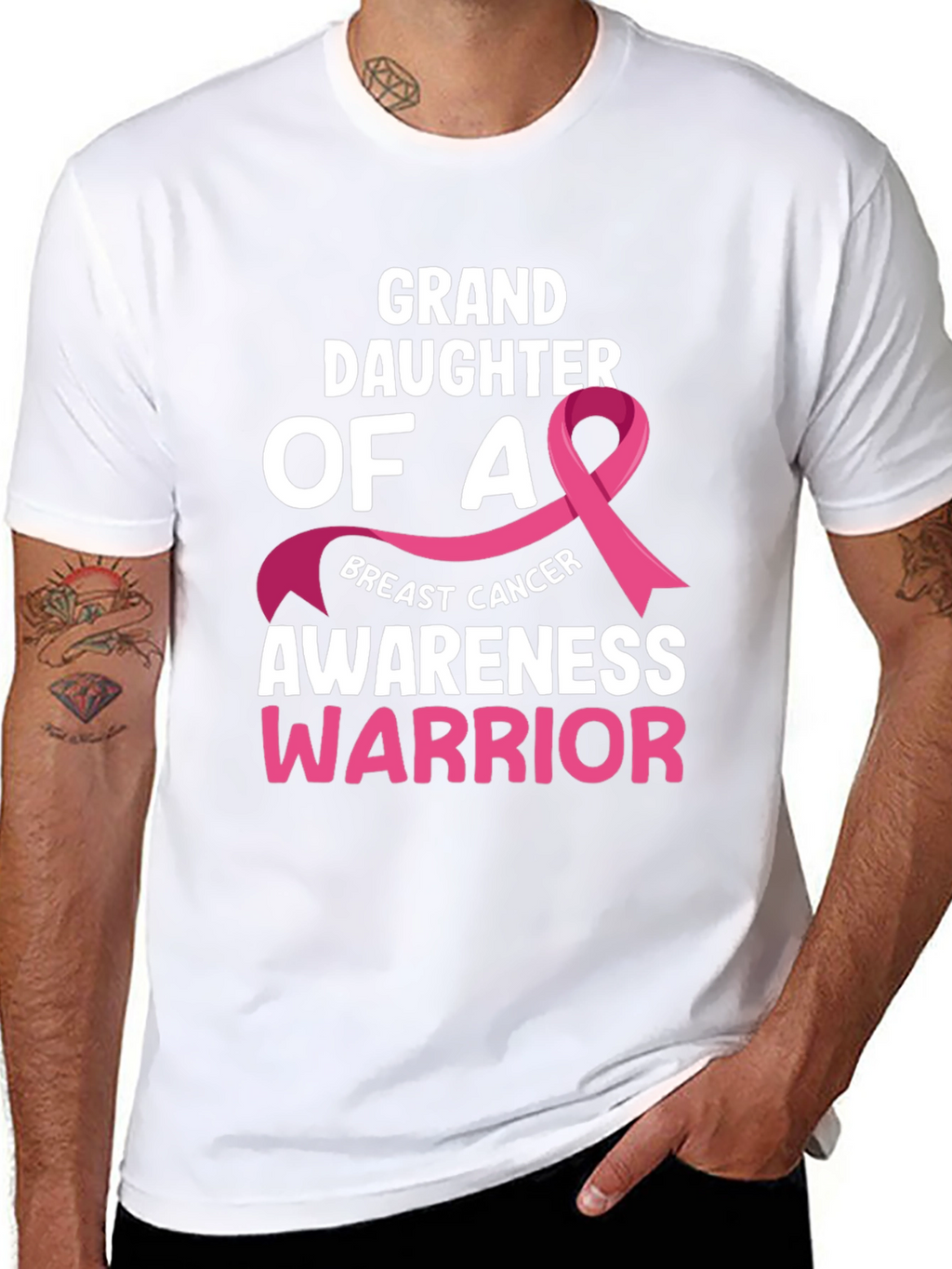 Granddaughter Breast Cancer Awareness Warrior T-Shirt