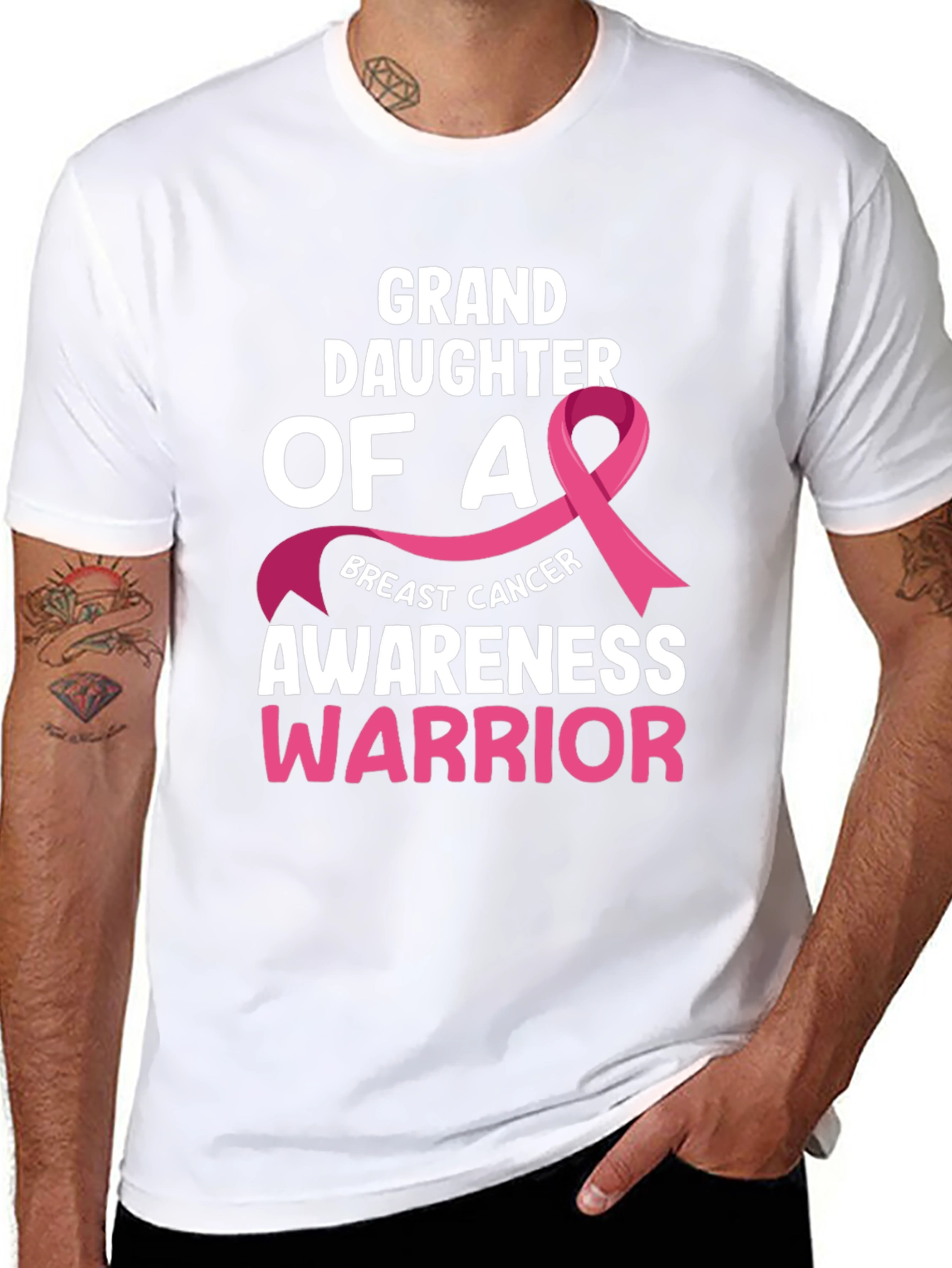 Granddaughter Breast Cancer Awareness Warrior T-Shirt