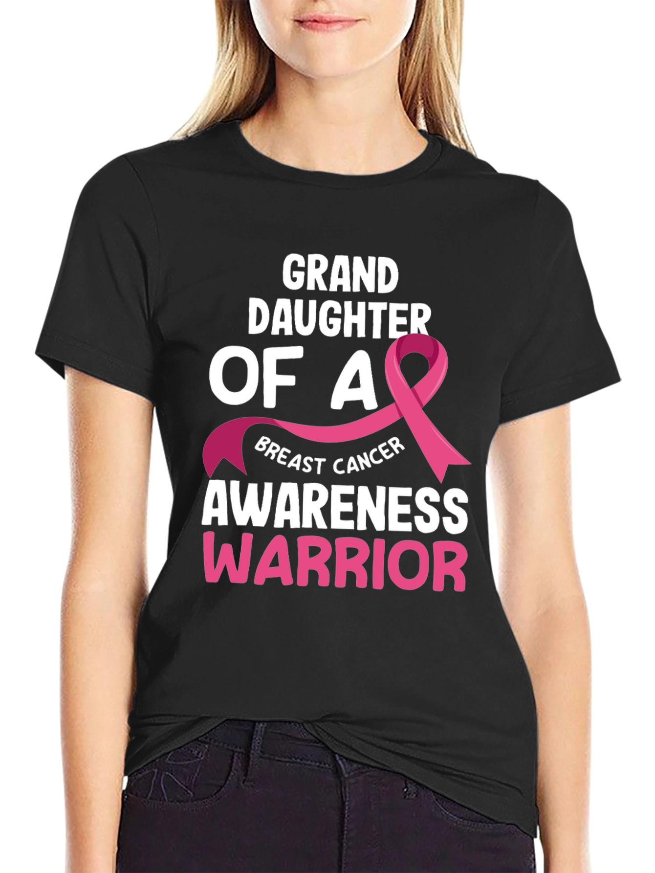 Granddaughter Breast Cancer Awareness Warrior T-Shirt