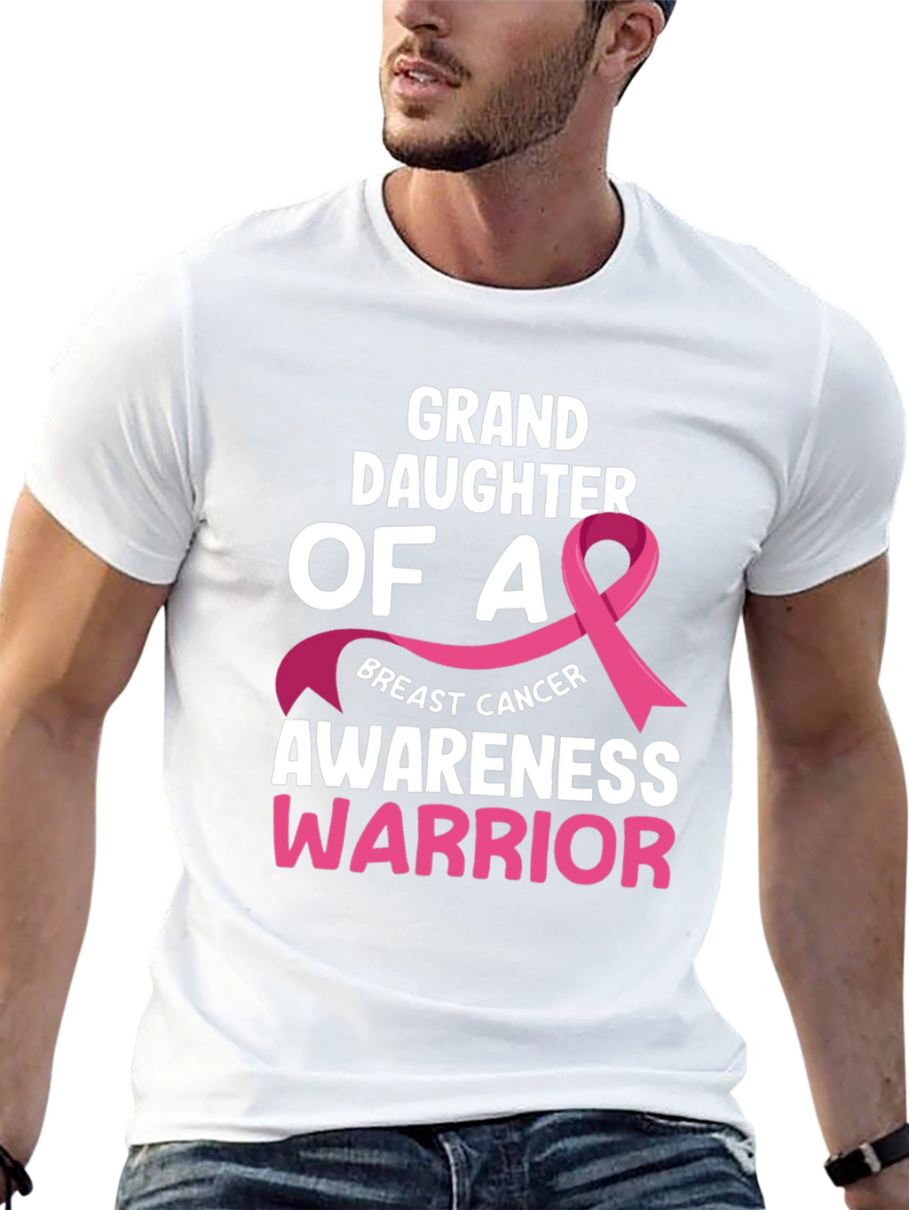 Granddaughter Breast Cancer Awareness Warrior T-Shirt