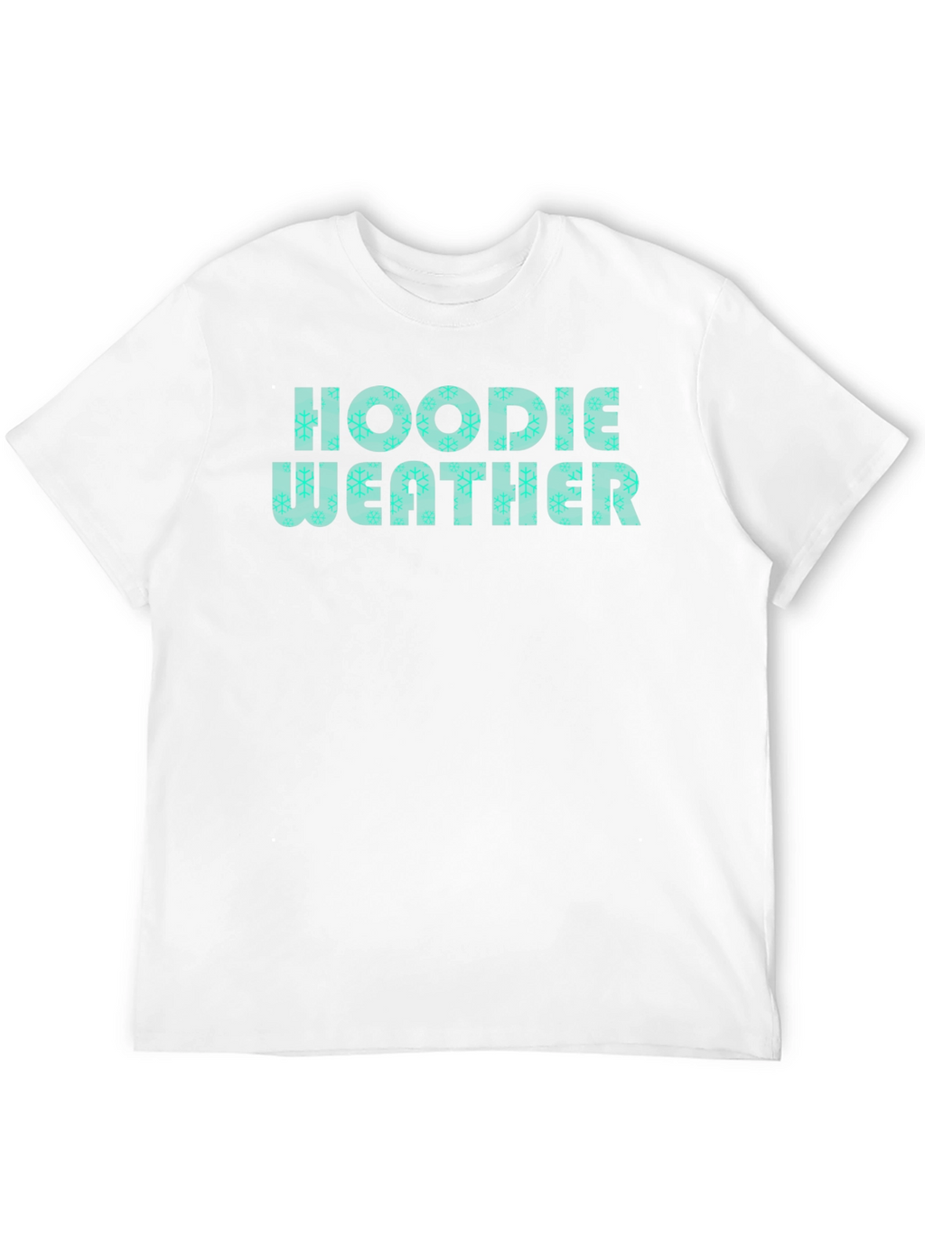 Hoodie Weather Graphic Tee - Winter Snowflake Design