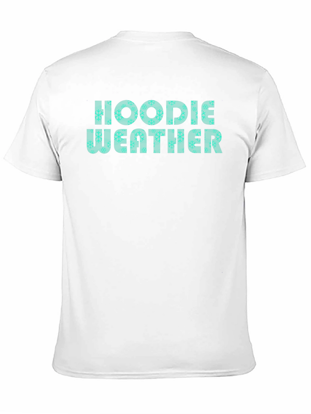 Hoodie Weather Graphic Tee - Winter Snowflake Design