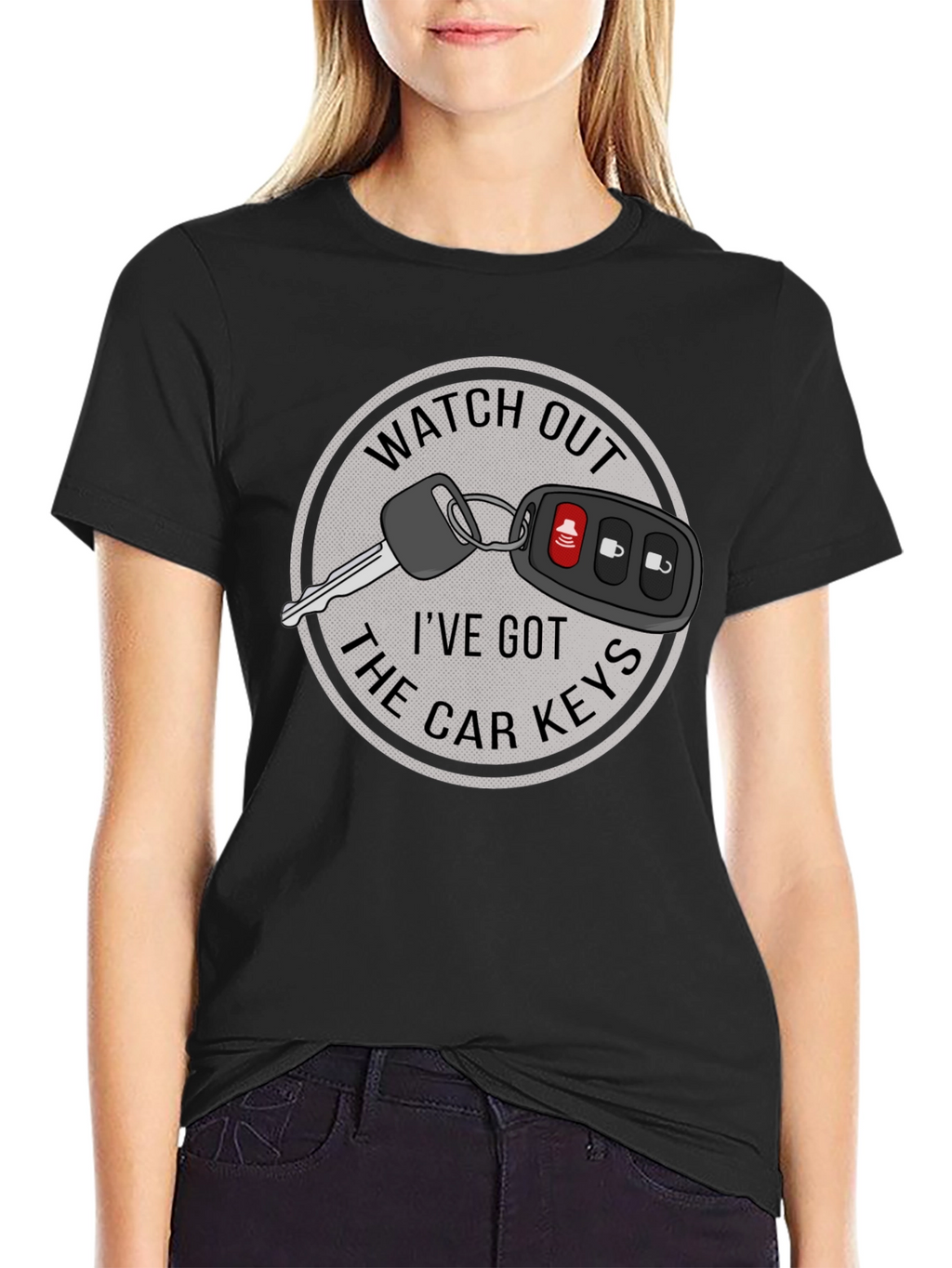 Watch Out Car Keys Graphic T-Shirt