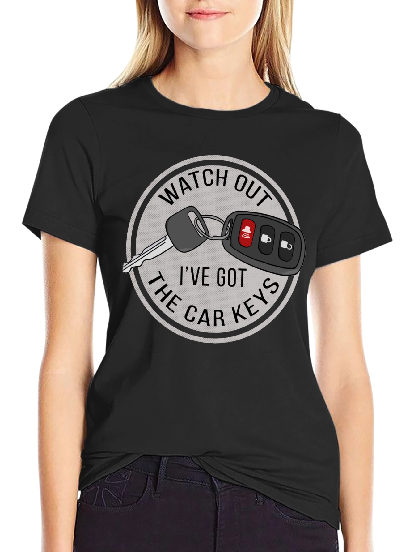 Watch Out Car Keys Graphic T-Shirt