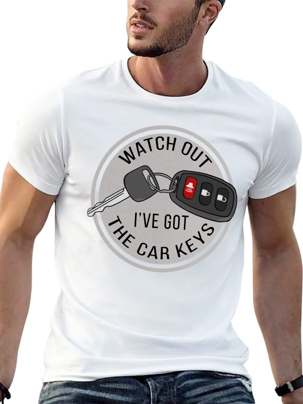Watch Out Car Keys Graphic T-Shirt
