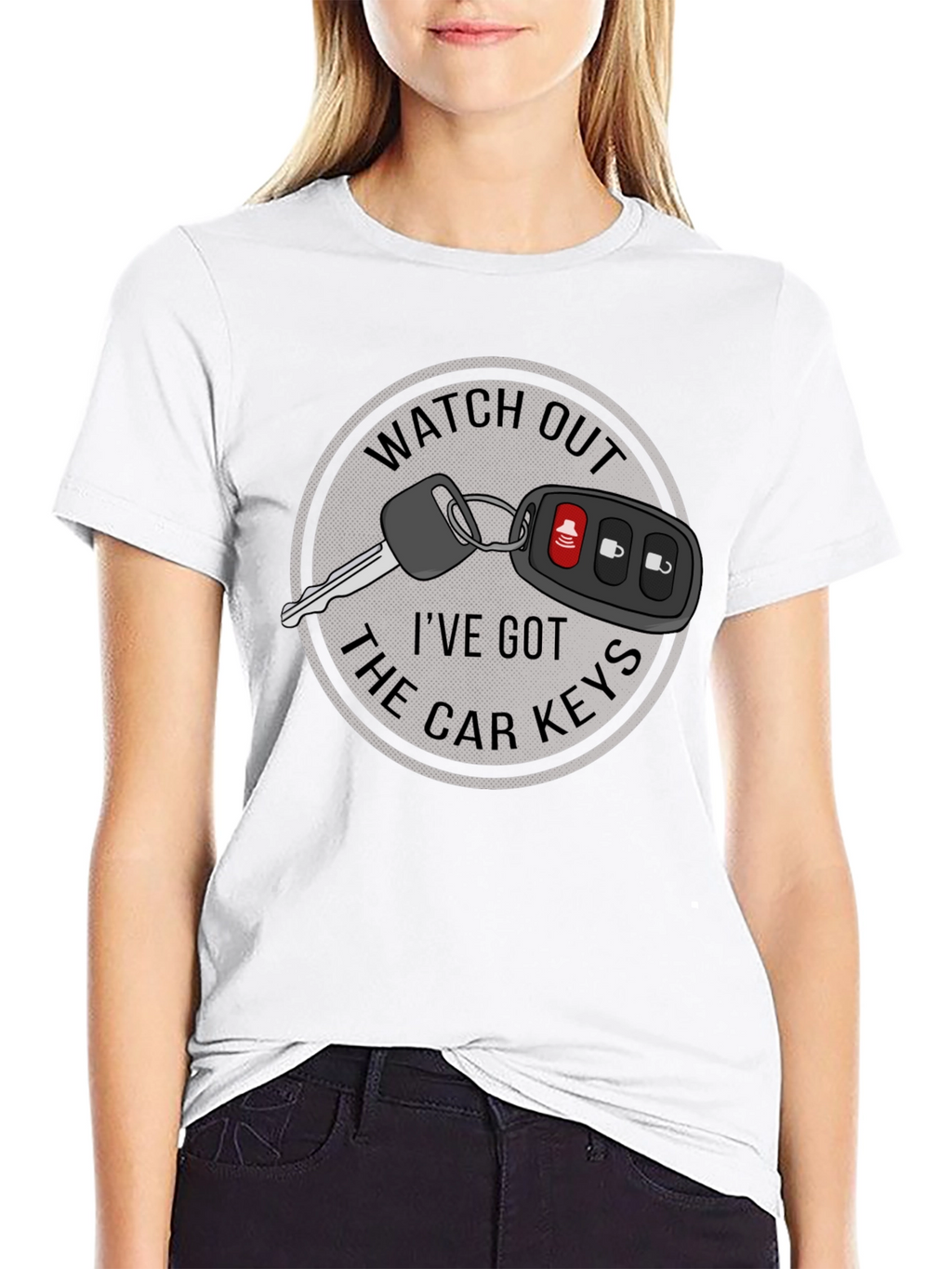 Watch Out Car Keys Graphic T-Shirt