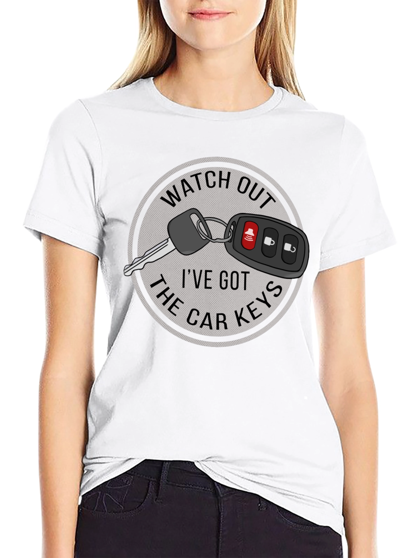 Watch Out Car Keys Graphic T-Shirt