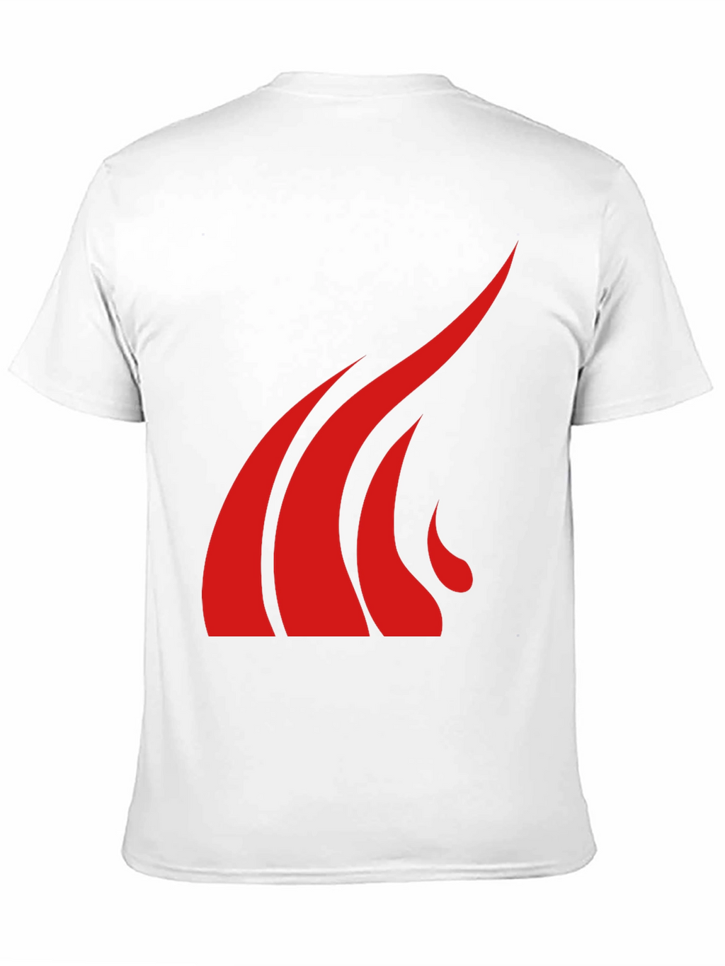 Bold Red Graphic Tee - Black Cotton Blend