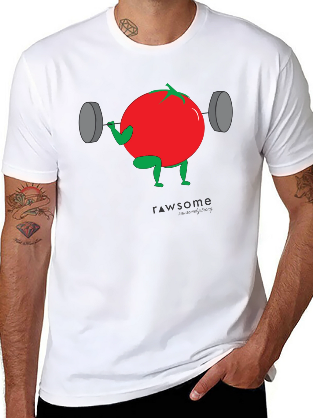 RawSome Tomato Gym Workout T-Shirt