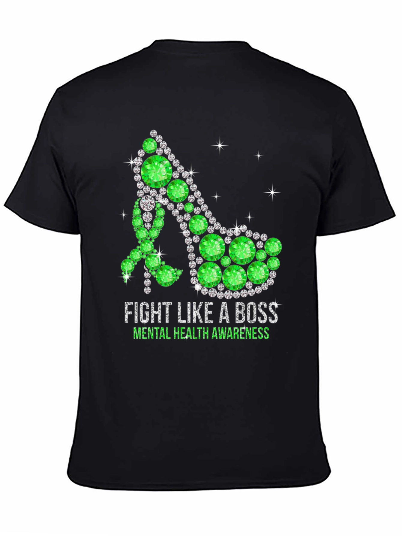 Fight Like A Boss Mental Health Awareness Shoe T-Shirt