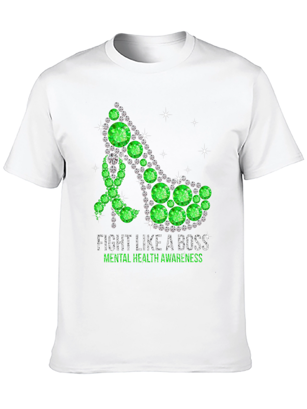 Fight Like A Boss Mental Health Awareness Shoe T-Shirt