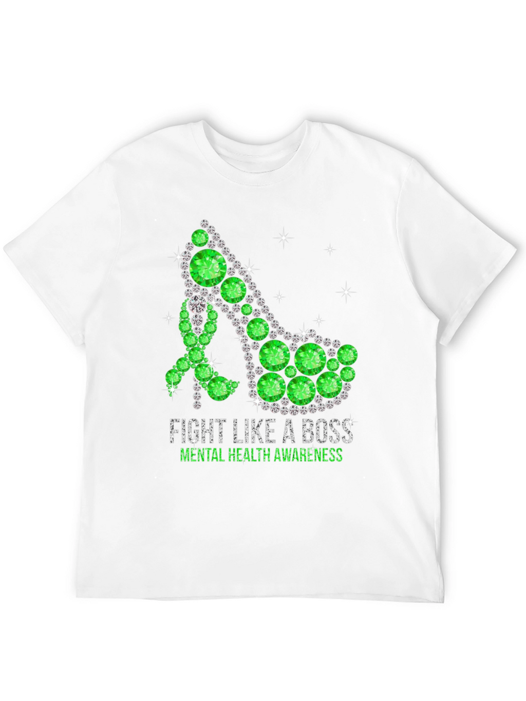 Fight Like A Boss Mental Health Awareness Shoe T-Shirt