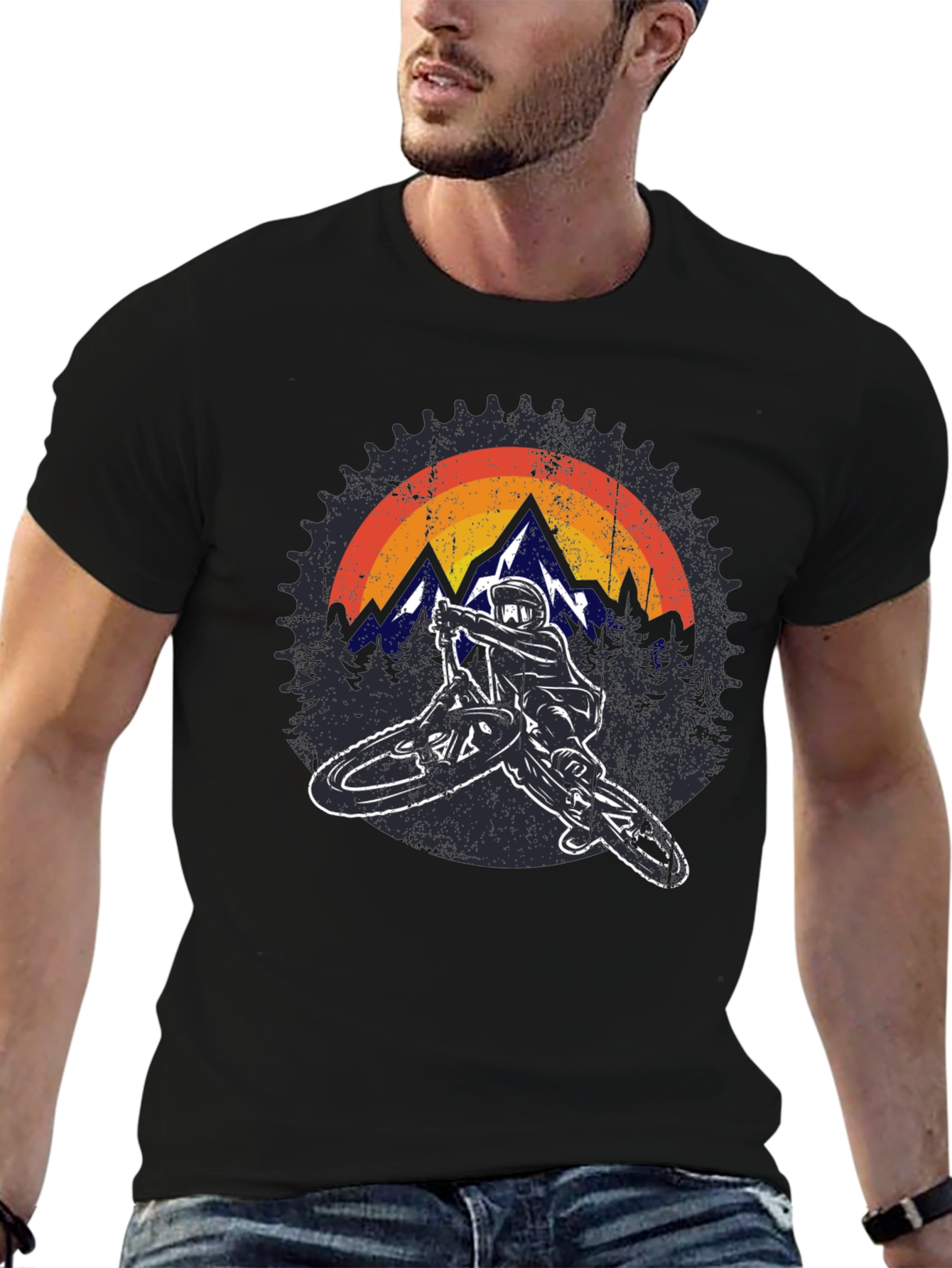 Mountain Biker Graphic Tee - Adventure Ready