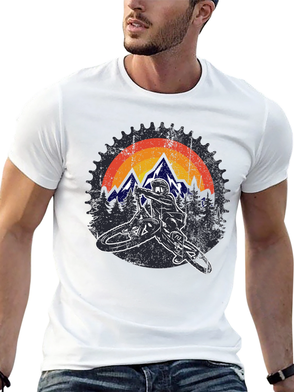 Mountain Biker Graphic Tee - Adventure Ready