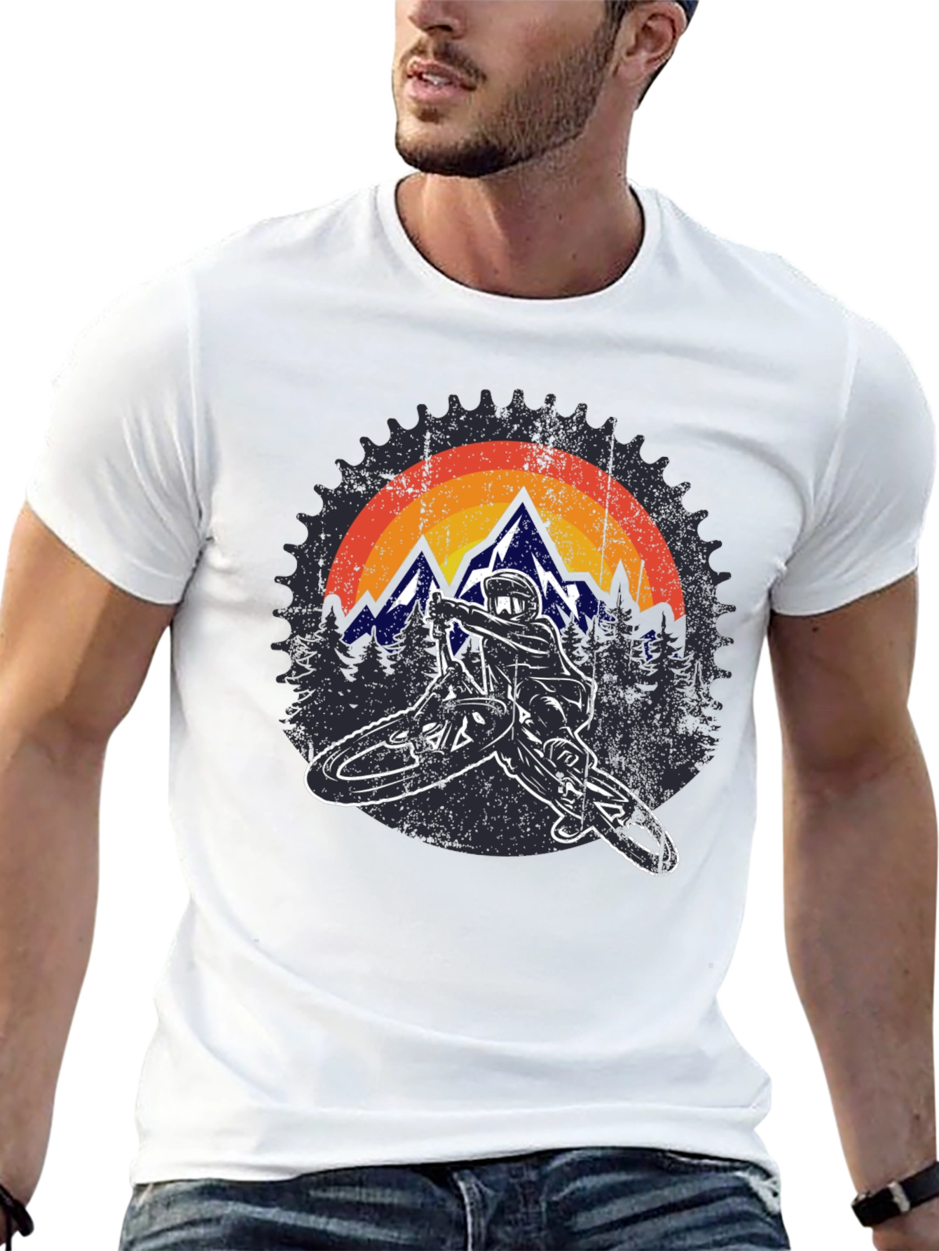Mountain Biker Graphic Tee - Adventure Ready