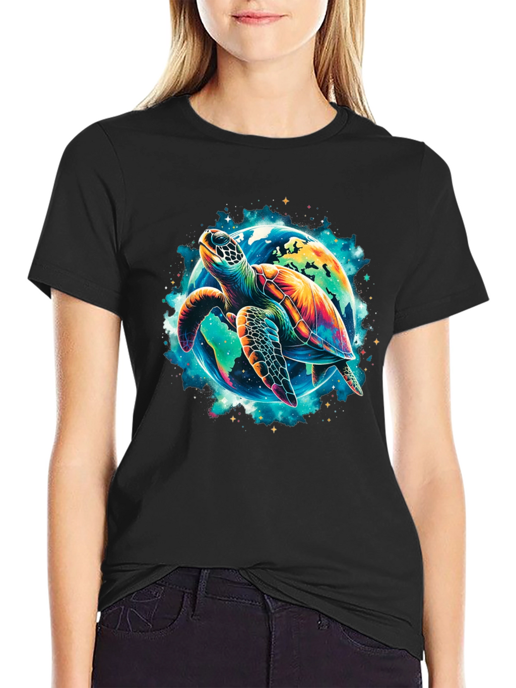 Turtle Planet Graphic Tee - Save the Earth